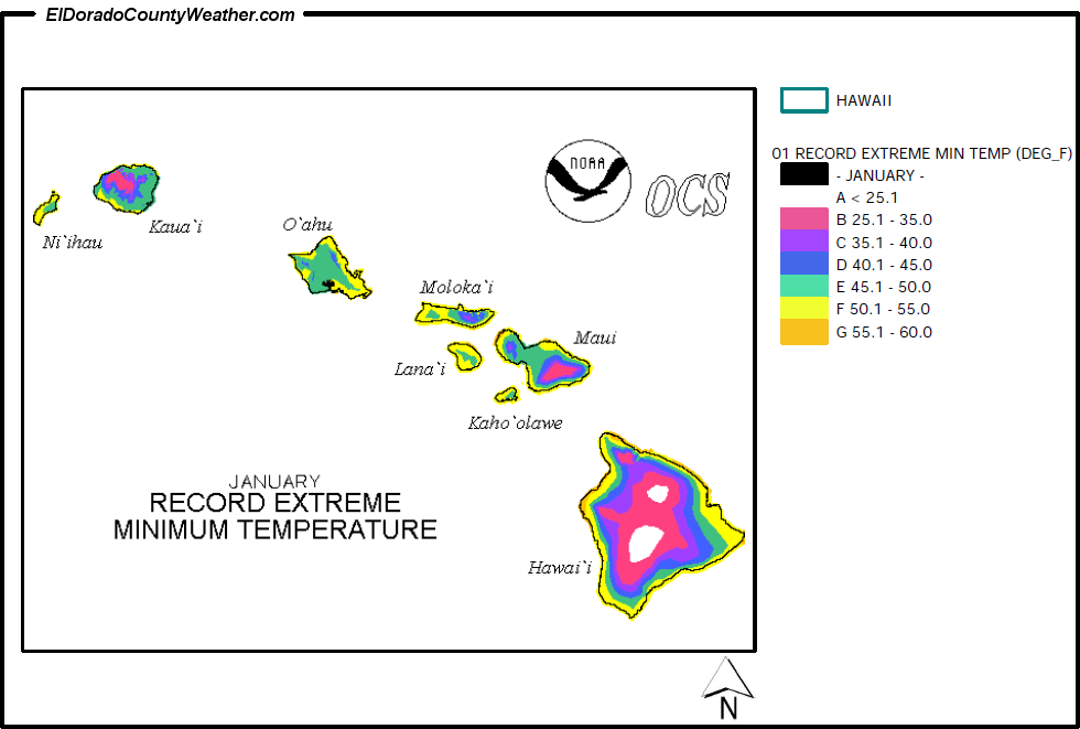 Alaska January Mean Daily Maximum Temperature
